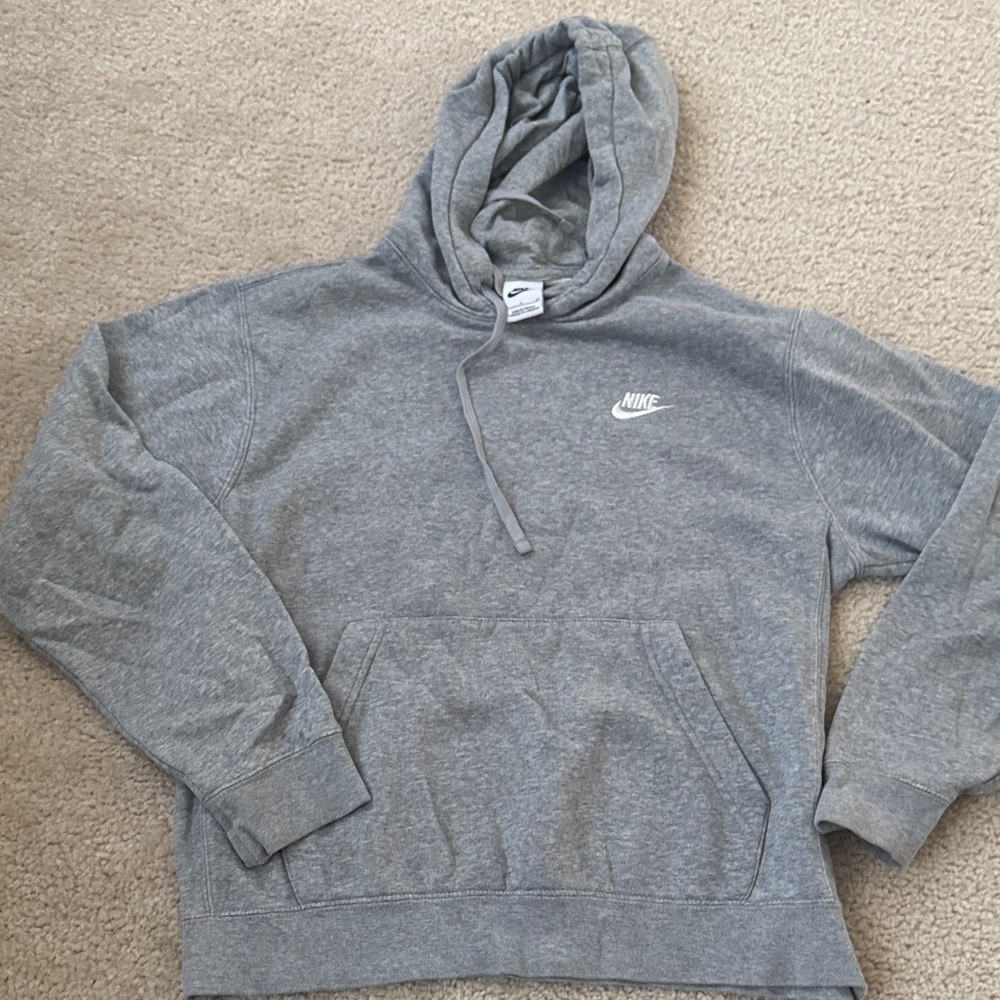 Nike Men's Heather Gray Hoodie